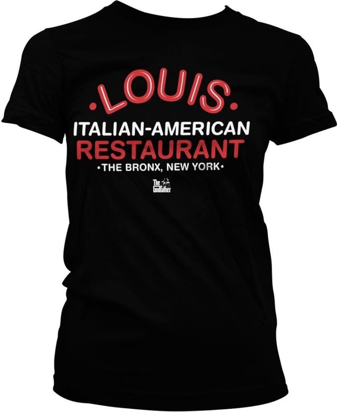 The Godfather Dames Tshirt -S- Louis Restaurant Zwart