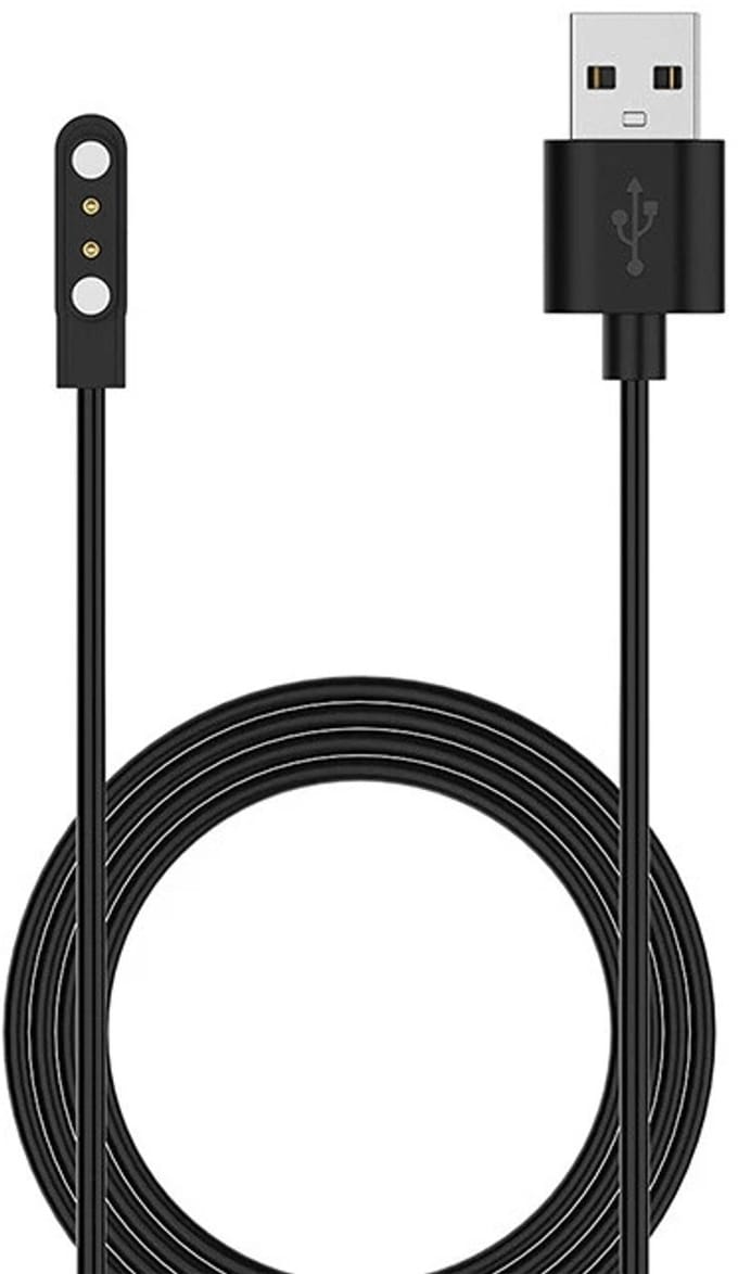 Strap-it USB-A Oplader / oplaadkabel - geschikt voor CMF Watch Pro 2 smartwatch (zwart)