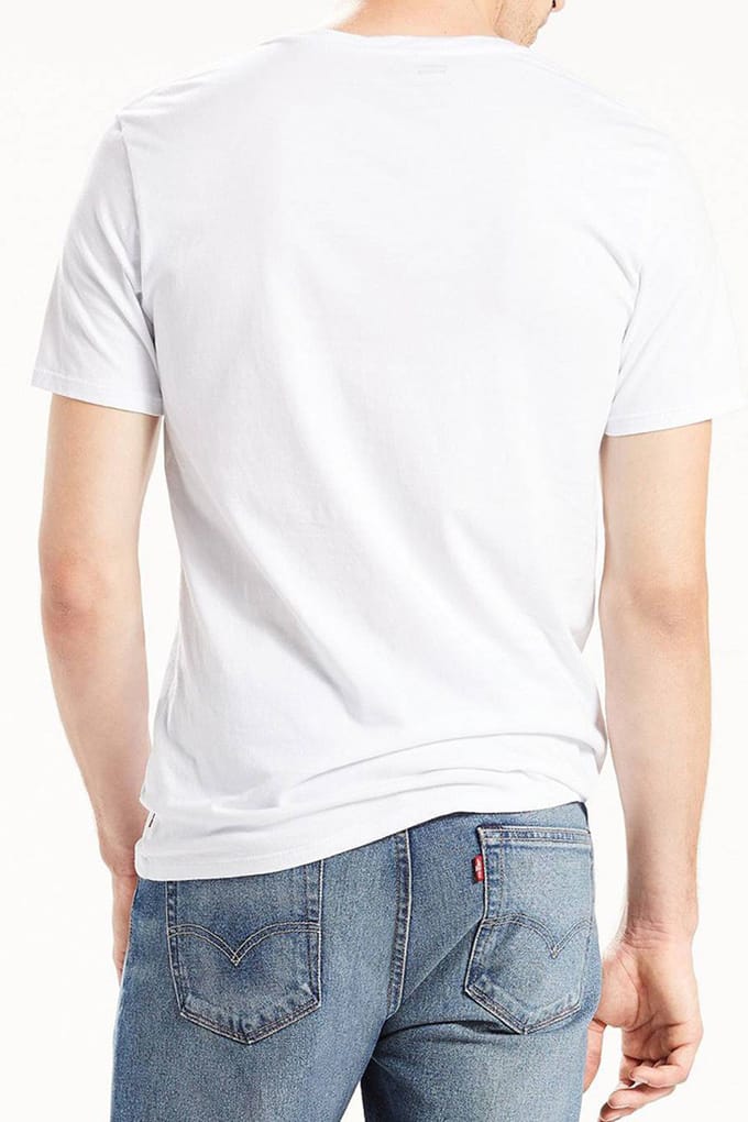 Levi's T-shirt Logo Wit - Maat S - Heren - Casual T-shirts