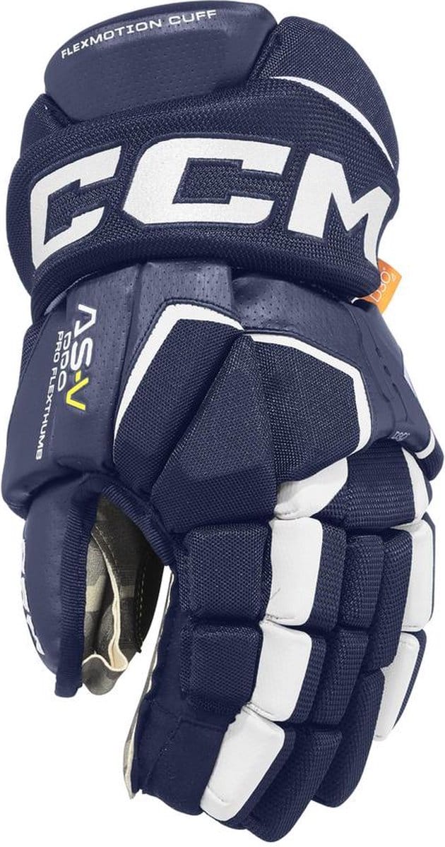 CCM - AS-V - PRO - IJshockeyhandschoenen - Kinderen - Blauw - Wit - 11