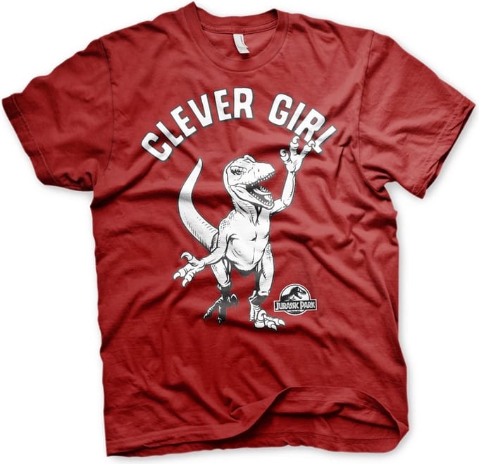 Jurassic Park Clever Girl T-shirt Tango-Red