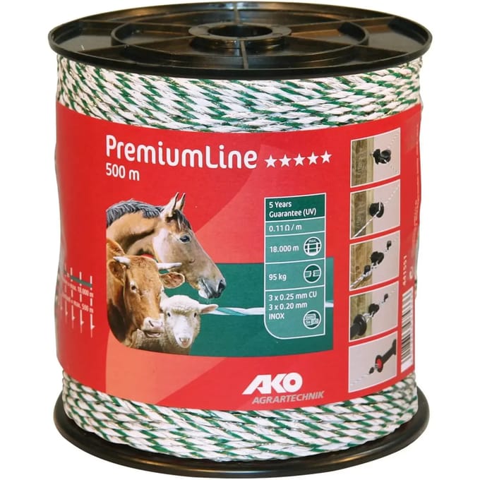 Snoer voor elektrische afrastering Ako Premium Line