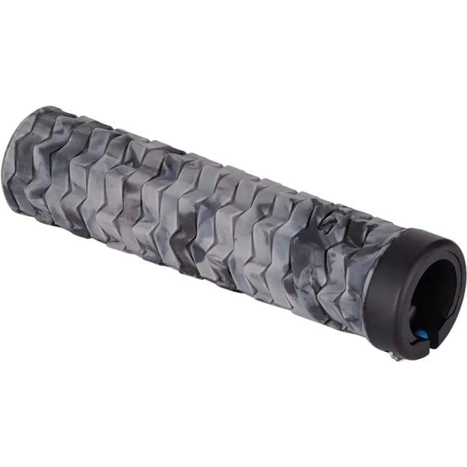 Merkloze Fietshandvatten Lock-On - Grijs/Zwart, 135mm