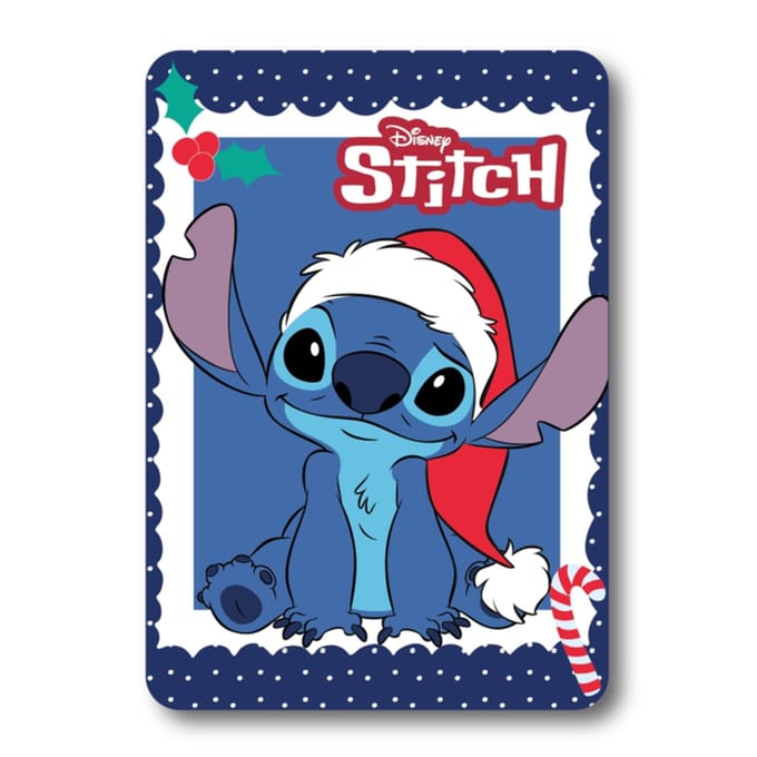 Stitch Holiday Christmas Fleece deken 100 x 140 cm