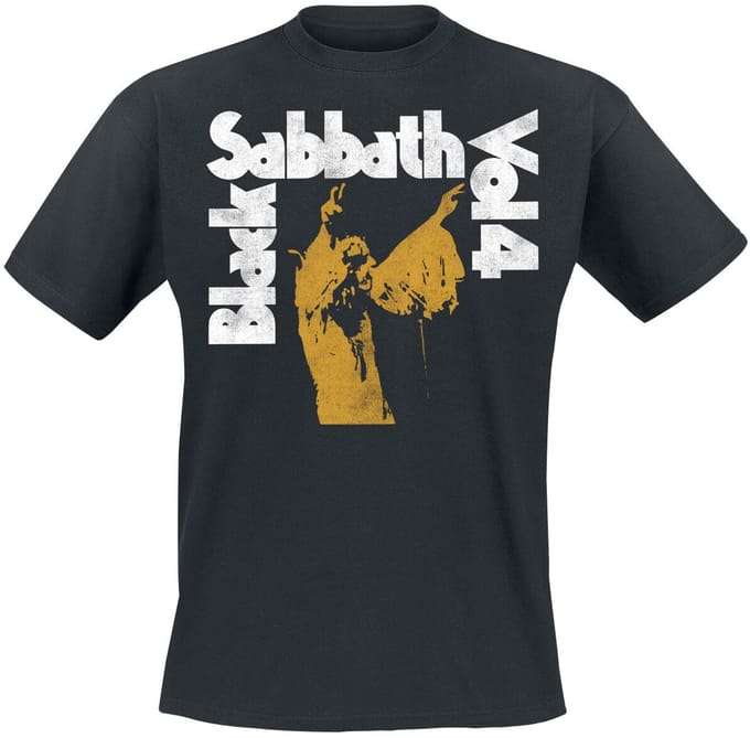Black Sabbath Vol. 4 Tracklist Heren T-shirt - zwart - S