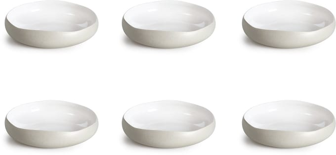 Medard de Noblat - Oslo White - Soep bord 20 cm - 6 delig - Stoneware