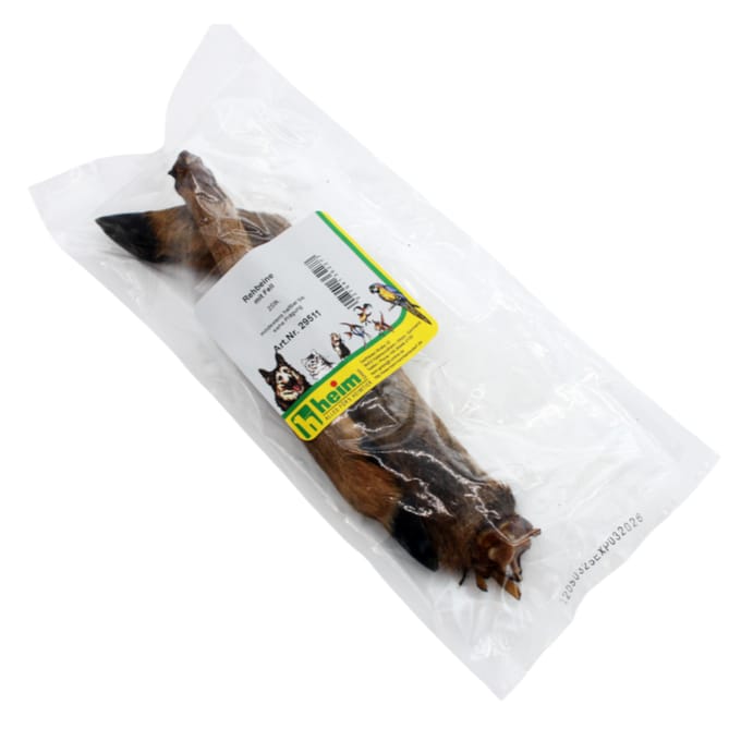 2st(ca.190g) Heim hertenbouten met bont hondensnacks