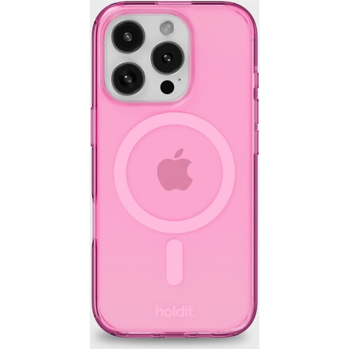 Phone Case Transparent Magsafe Compatible Pink iPhone 16 Pro
