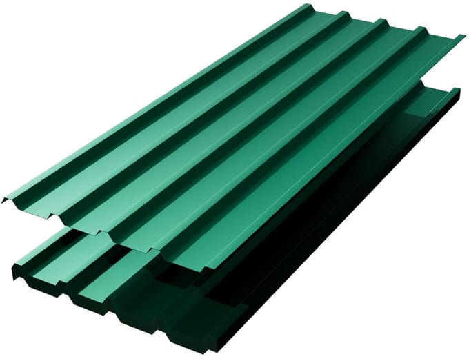 Set van 12 Gegalvaniseerde Trapeziumplaten voor Dak en Wand - 6,99 m²