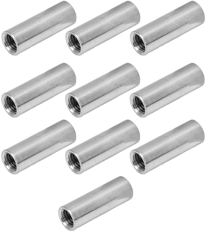 Dailygoods- Koppelingsmoer 20st M5 - Roestvrij Staal - Duurzaam - Wartelmoeren - Binnendraad - Stevige Structuur - Moer