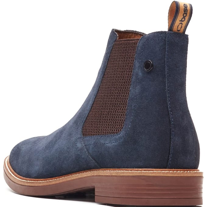 Base London Sussex Chelsea Boot Leer Heren Navy Boots