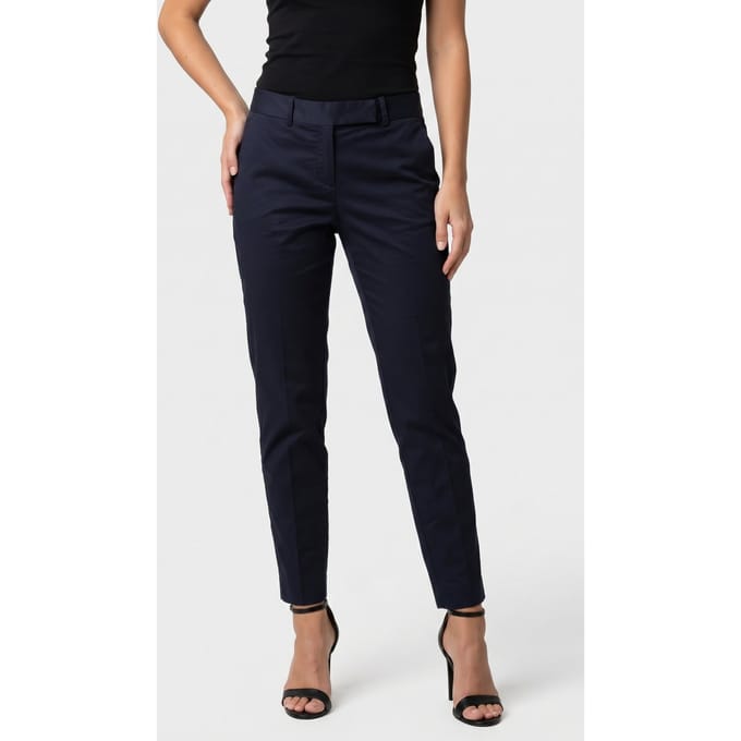 Brooks Brothers Stretch Cotton Cigarette Chino Navy Größe: 40 | Stoffhosen Outlet | Damen | Blau