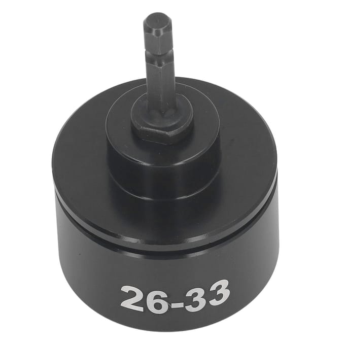 Tête de machine électrique de scellage de bouchons 26 ?Bit de machine à capsuler de bouteilles de 33 mm pour aliments, boissons, cosmétiques