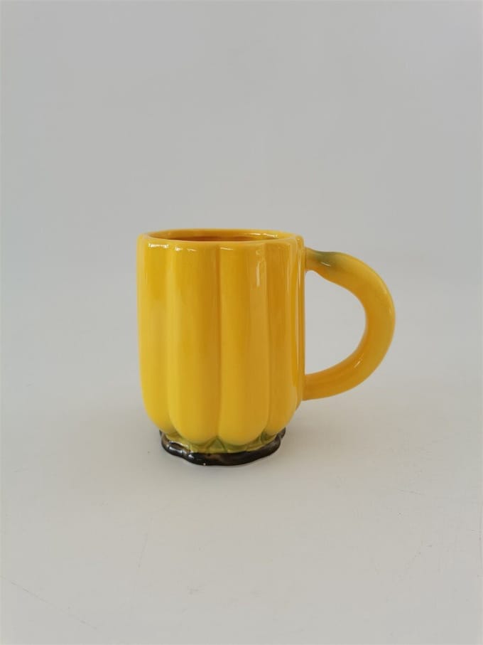 HomeBound by KY | Beker bananen | 15,9x9,2x12,5cm | mok/beker banaan