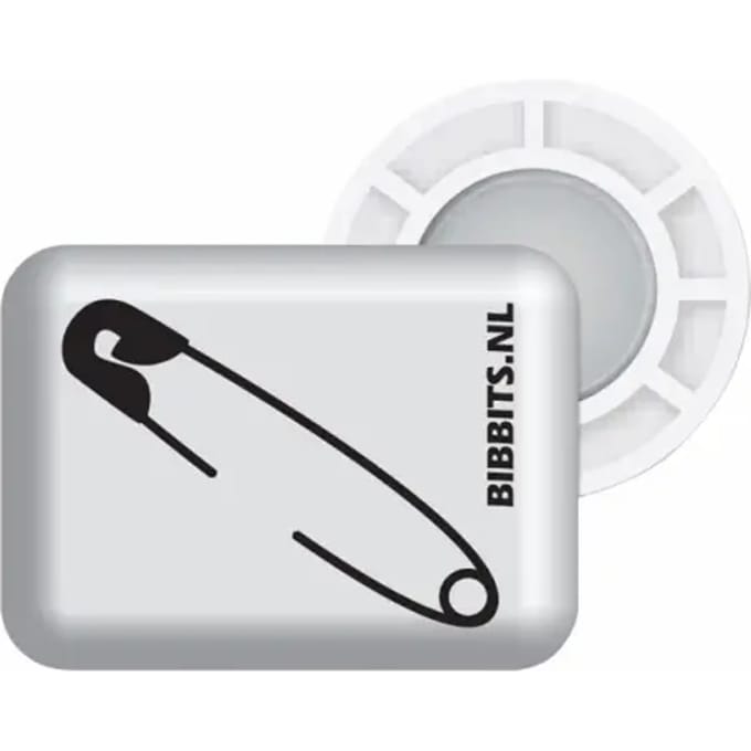 Bibbits hardloopmagneten | Safety pins white