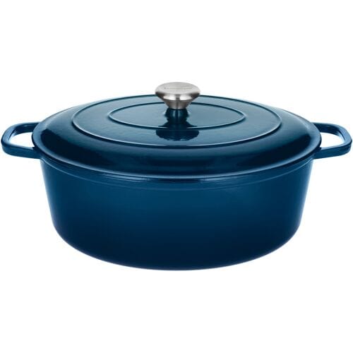 SILVERCREST Gietijzeren braadpan, Ø35 cm (Blauw)