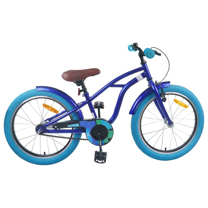 vidaXL - Kinderfiets - 22 - Inch - voor - 7-12 - jaar - oud - Donkerblauw