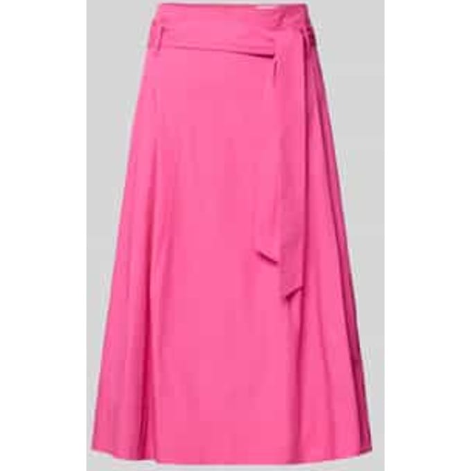 regular fit midirok in plissélook