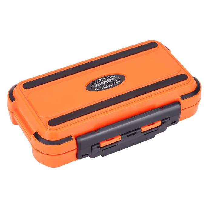 Boîte de Rangement Étanche Orange pour Accessoires de Pêche, 24 Compartiments orange