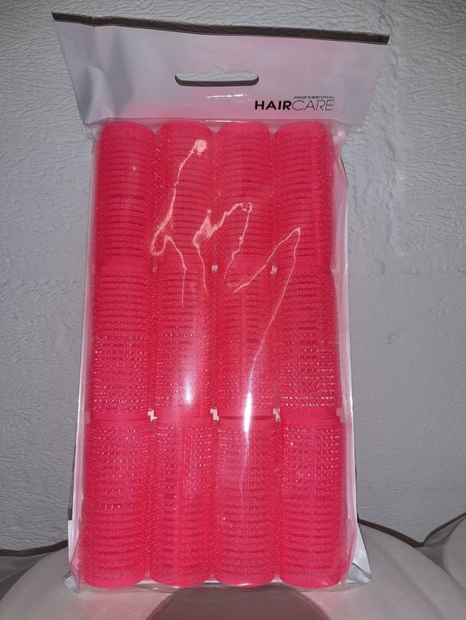 Xanitalia - Zelfklevende rollers - 25mm - Roze - 12stuks