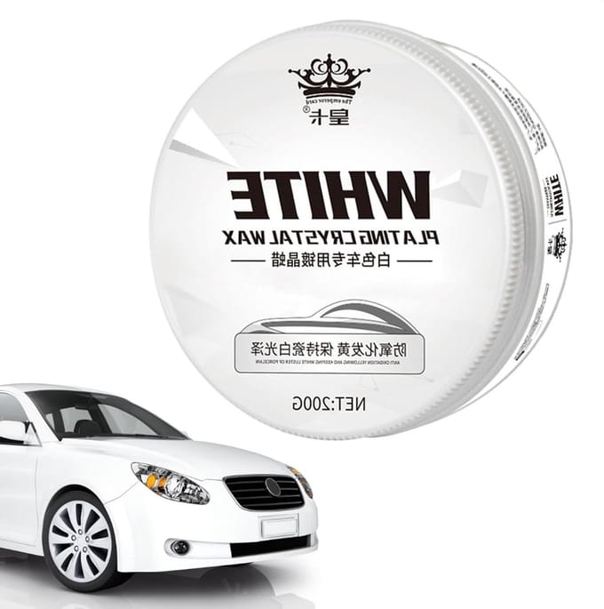 Auto poetsmiddel - Lak hersteller - Auto polijsten - Verzorgende formule - 200 gr - Wit
