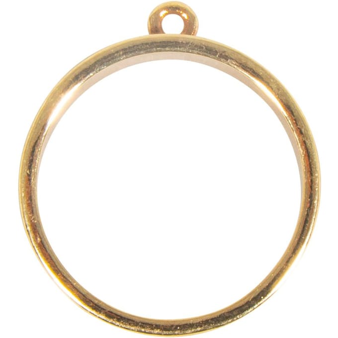 Sieraden metalen frame "Rond" - Goud
