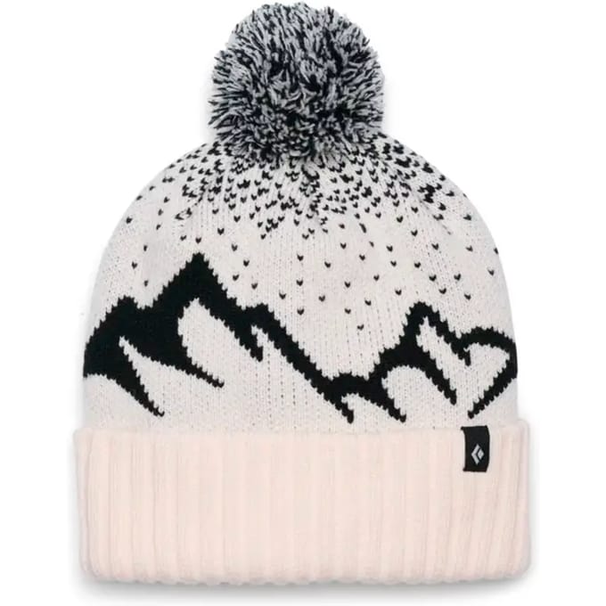 Black Diamond Tom Pom Muts Wit