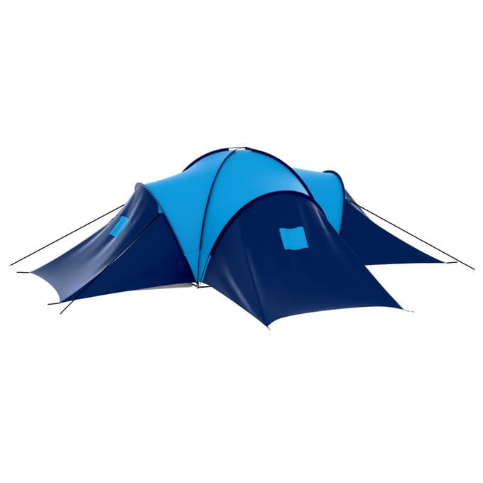 vidaXL - Tent - 9-persoons - donkerblauw - en - blauw
