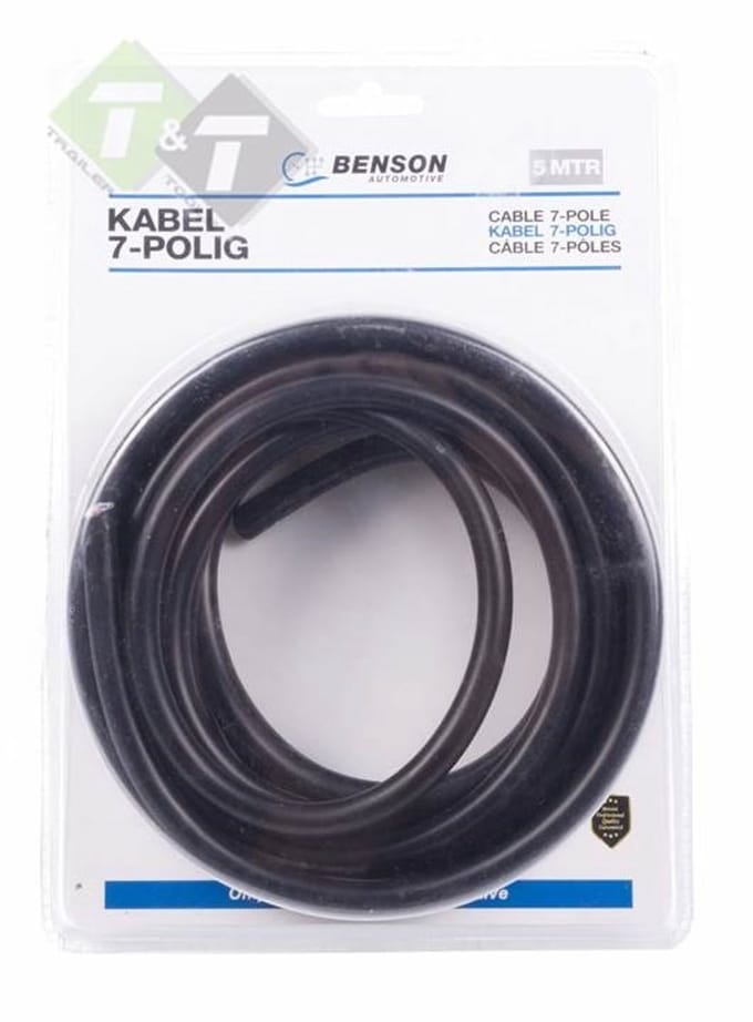 7 aderige kabel voor de aanhanger 7x 1mm2 - stroomkabel - verlichtingskabel 5 meter