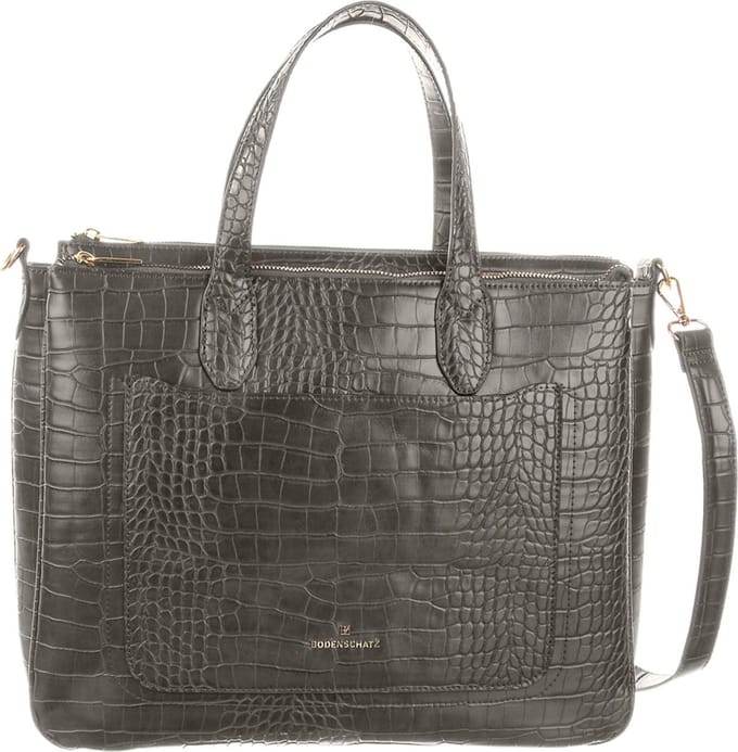 Bodenschatz Handtas Laptoptas met laptopvak Business Bag Grey Grijs