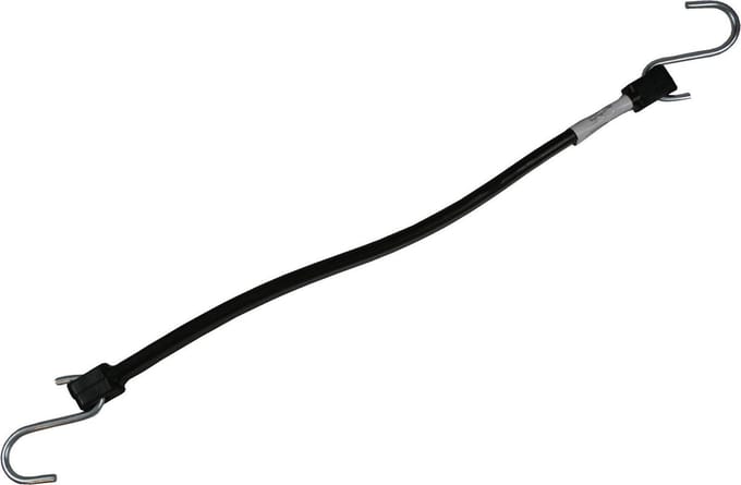 Benson Elastische spanrubber met S-haak - 38 cm - Flexibel en duurzaam - Per stuk