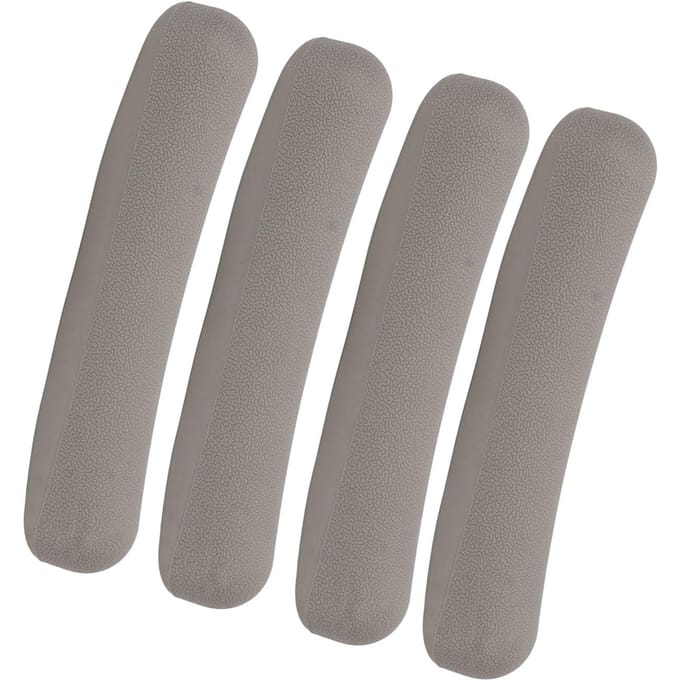 4pcs Coussinets d'aisselle pour béquilles Empêchent le glissement Coussin d'aisselle pour béquilles de remplacement en TPR souple Gris grise