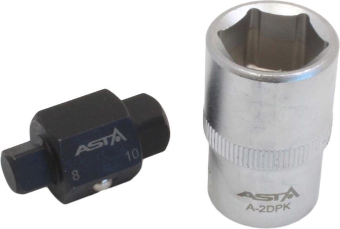 carterplug dop - 8 en 10 mm - olieaftap dop - carter plug sleutel - carterplugdop - olieaftapplug dop