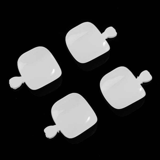 500 stuks volledige nagel teennagel tips natuurlijke vinger teen valse nep dekking manicure wit
