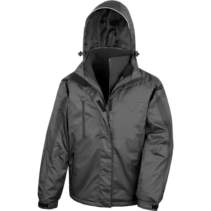 Result Men´s 3-in-1 Journey Jacket With Soft Shell Inner RT400 - Black/Black - XL