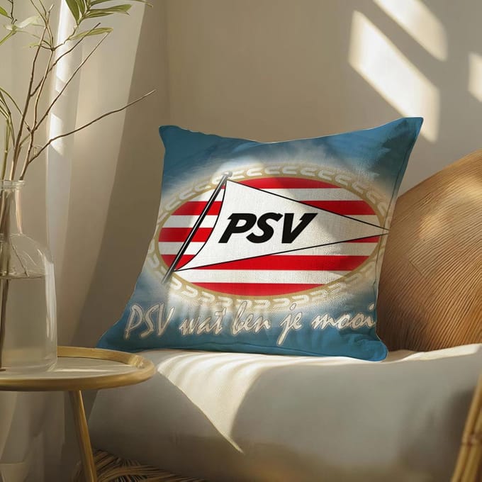 Psve-Eindhoven Kussensloop Kussensloop, Dubbelzijdig Bedrukt, Bankkussen, Slaapkamer Hoofdeinde Short plush 60*60(CM)-1Pcs