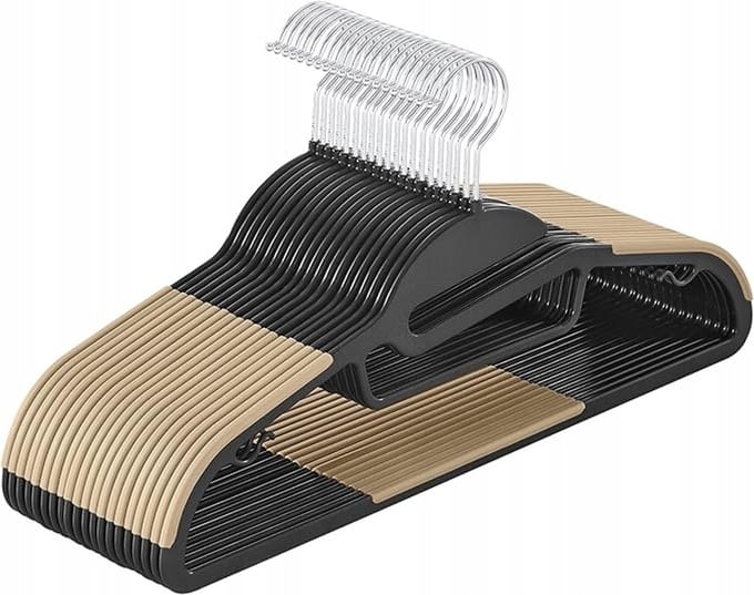 Merkloze Kledinghangers - 20 stuks, Antislip & Ruimtebesparend