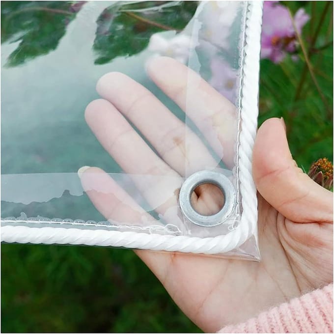Transparant Zeil - Waterdicht Doek - Bescherming Buiten - Scheurbestendig PVC - 2x3.5m - Transparant