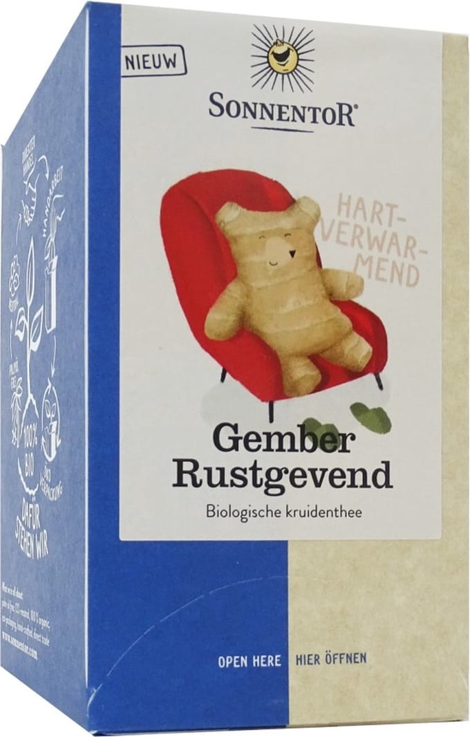 Sonnentor Gember rustgevende thee bio 18 Zakjes