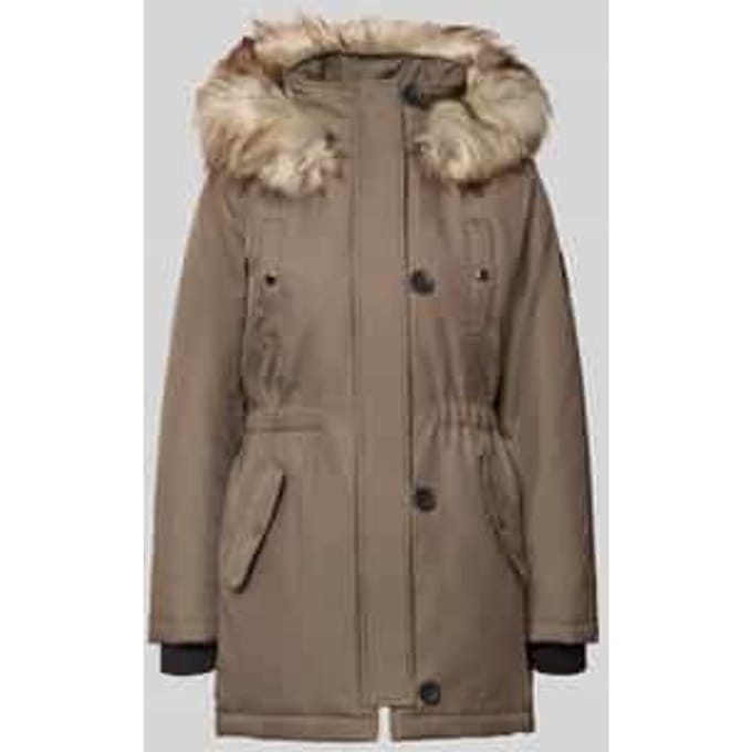 Regular fit parka met labelpatch, model 'IRIS'