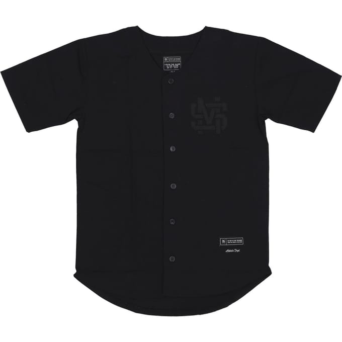 Herenjack met knopen Monogram Jersey zwart