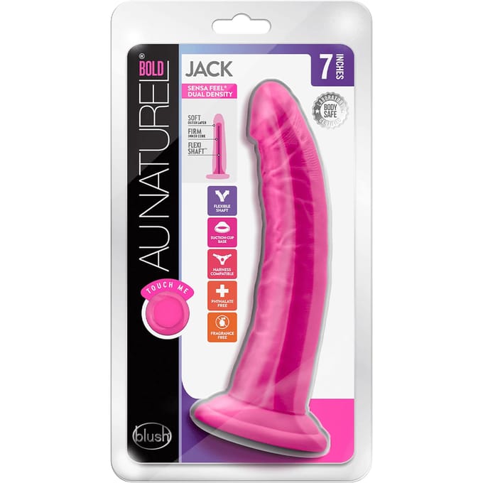 AU NATUREL BOLD JACK 7 INCH DILDO PINK