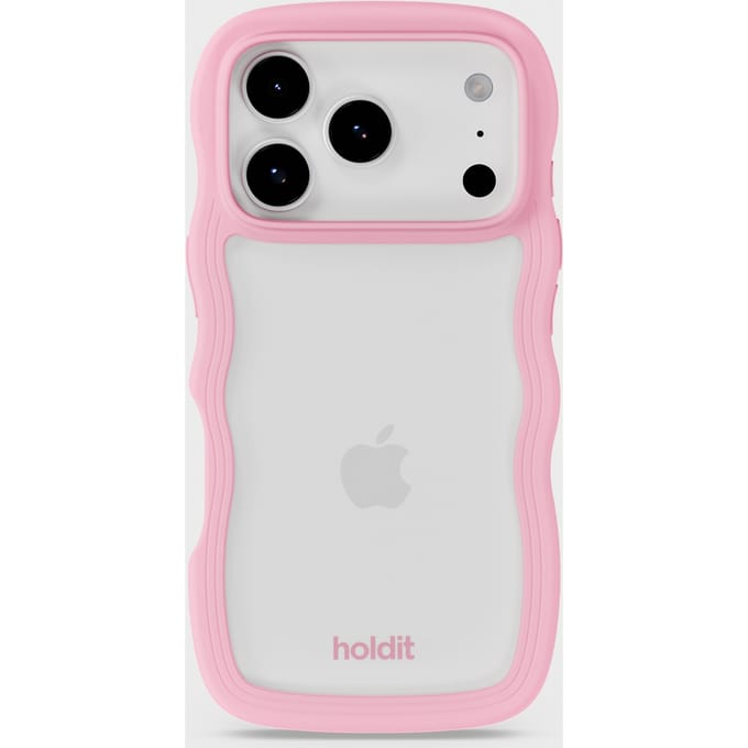Phone Case Wavy Pink/Transparent iPhone 17 Pro