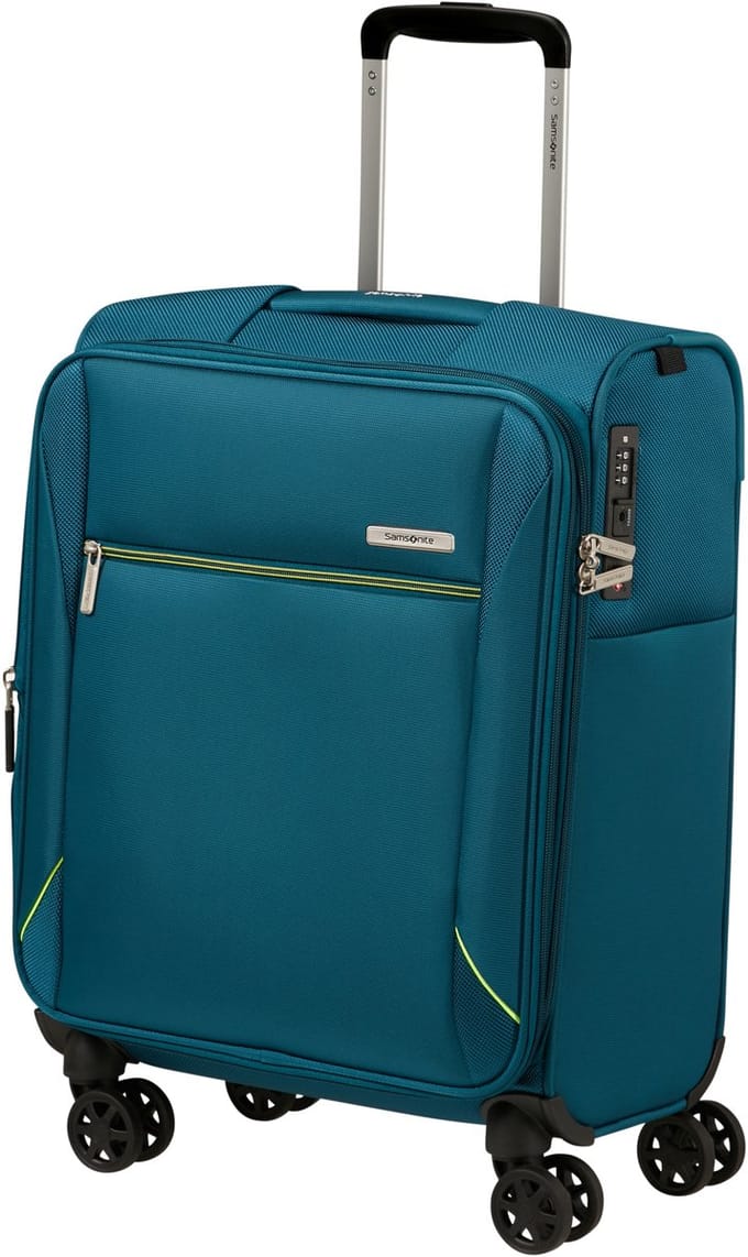 Samsonite Koffer - Base Breeze spinner 55/23 handbagage uitbreidbaar - petrol - 2,3 kg
