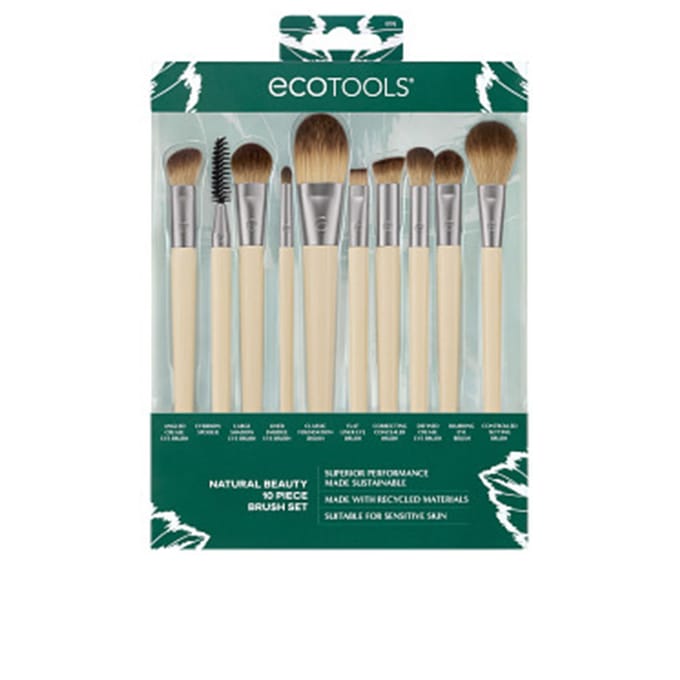 Brochas Maquillaje Natural Beauty Estuche 10 pz