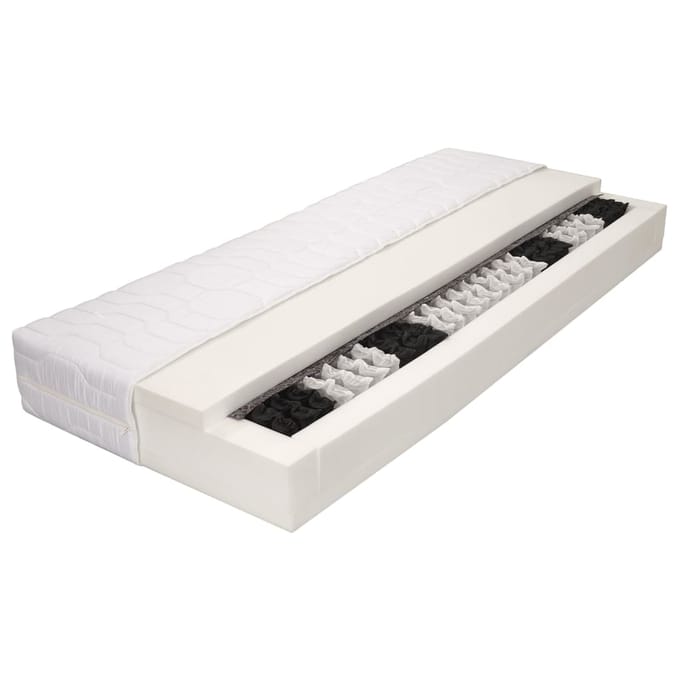 vidaXL - Matras - 7 - Zone - 20 - cm - pocketvering - H2 - 140x200 - cm