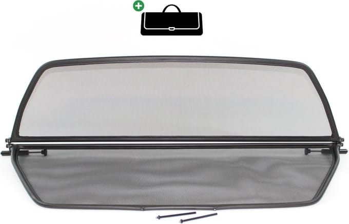 Windscherm BMW 3-Serie E46 | 2000-2007  | incl. luxe opbergtas | Zwart