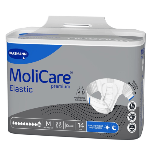 Hartmann Molicare Premium Slip Elastic 10 druppels Medium - 4 pakken van 14 stuks