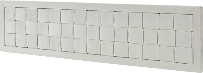 Hoofdbord Tervo fluweel 140x50x5 cm grijs [en.casa]