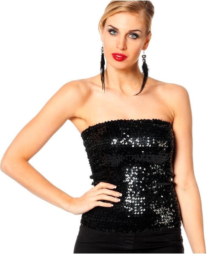 Tube Top/Rok zwart